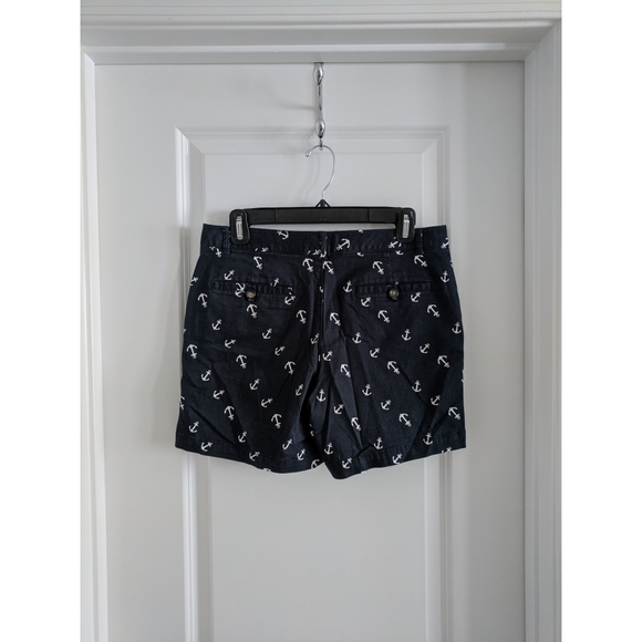 Navy Shorts with White Anchors - Picture 4 of 5